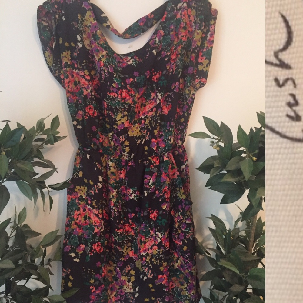 Lush Floral Dress Size Small with pockets